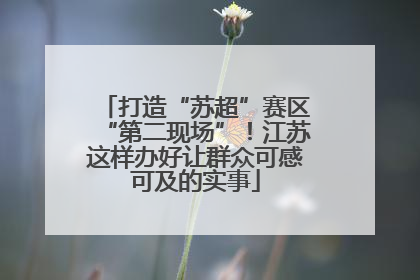 打造“苏超”赛区“第二现场”！江苏这样办好让群众可感可及的实事