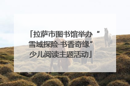 拉萨市图书馆举办“雪域探险·书香奇缘”少儿阅读主题活动