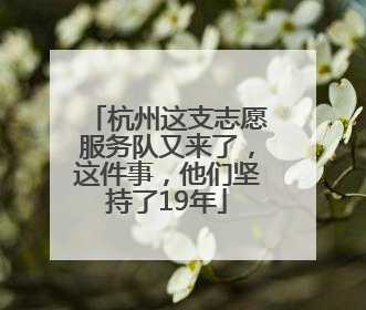 杭州这支志愿服务队又来了，这件事，他们坚持了19年