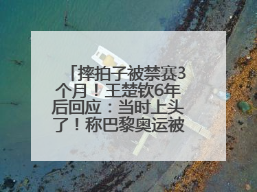 摔拍子被禁赛3个月！王楚钦6年后回应：当时上头了！称巴黎奥运被孙颖莎带着打，搭档8年“一个眼神就能懂”