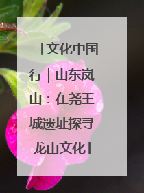 文化中国行｜山东岚山：在尧王城遗址探寻龙山文化