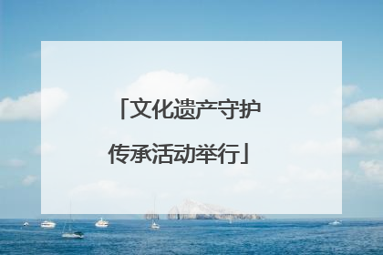 文化遗产守护传承活动举行