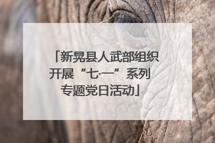 新晃县人武部组织开展“七·一”系列专题党日活动
