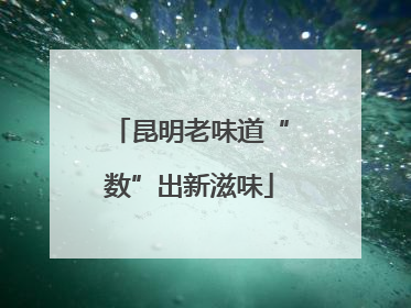 昆明老味道“数”出新滋味