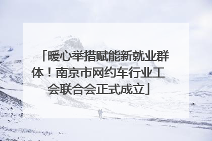暖心举措赋能新就业群体！南京市网约车行业工会联合会正式成立