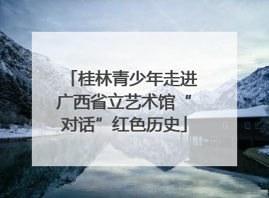 桂林青少年走进广西省立艺术馆“对话”红色历史