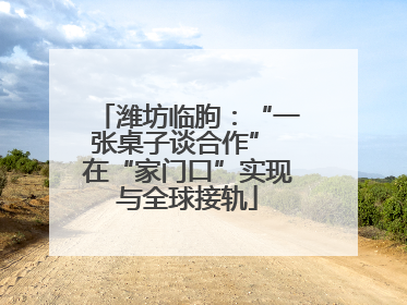 潍坊临朐：“一张桌子谈合作” 在“家门口”实现与全球接轨