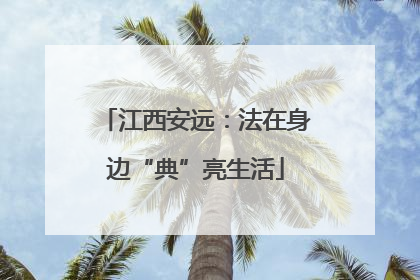 江西安远：法在身边“典”亮生活