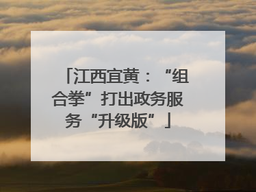 江西宜黄：“组合拳”打出政务服务“升级版”