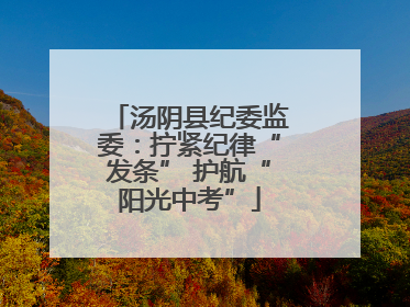 汤阴县纪委监委：拧紧纪律“发条” 护航“阳光中考”
