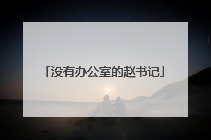 没有办公室的赵书记