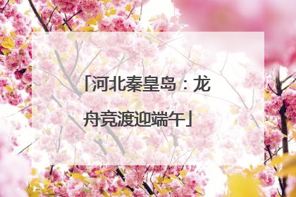 河北秦皇岛：龙舟竞渡迎端午