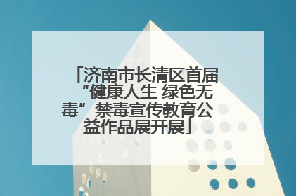 济南市长清区首届“健康人生 绿色无毒”禁毒宣传教育公益作品展开展