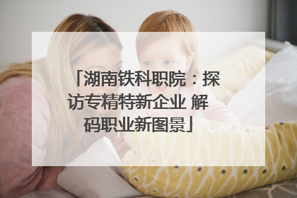 湖南铁科职院：探访专精特新企业 解码职业新图景