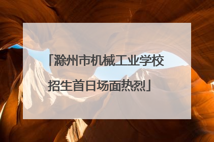 滁州市机械工业学校招生首日场面热烈