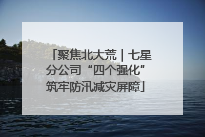 聚焦北大荒｜七星分公司“四个强化”筑牢防汛减灾屏障