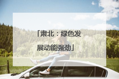 肃北：绿色发展动能强劲
