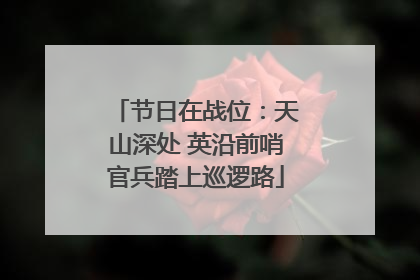 节日在战位：天山深处 英沿前哨官兵踏上巡逻路