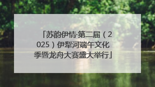 苏韵伊情·第二届（2025）伊犁河端午文化季暨龙舟大赛盛大举行