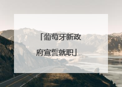葡萄牙新政府宣誓就职
