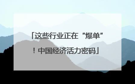 这些行业正在“爆单”！中国经济活力密码
