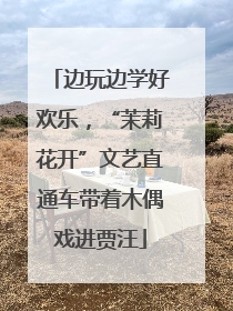 边玩边学好欢乐，“茉莉花开”文艺直通车带着木偶戏进贾汪