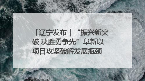 辽宁发布｜“振兴新突破 决胜勇争先”阜新以项目攻坚破解发展瓶颈 经济发展实现良好开局