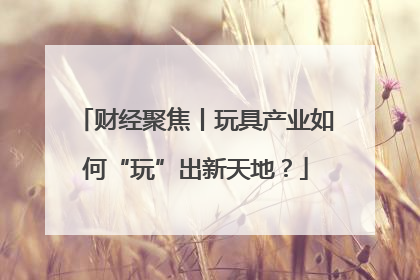 财经聚焦丨玩具产业如何“玩”出新天地？