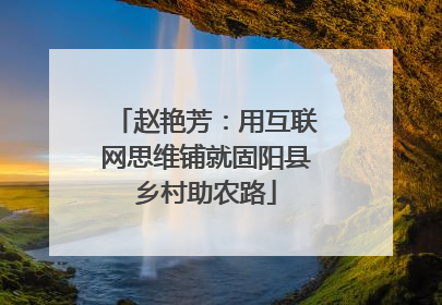 赵艳芳：用互联网思维铺就固阳县乡村助农路