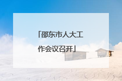 邵东市人大工作会议召开