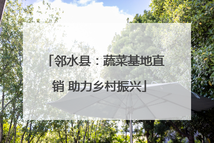 邻水县：蔬菜基地直销 助力乡村振兴