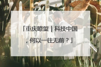 重庆瞭望｜科技中国，何以一往无前？