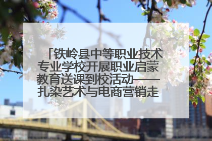 铁岭县中等职业技术专业学校开展职业启蒙教育送课到校活动——扎染艺术与电商营销走进熊官屯镇中心小学