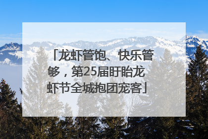 龙虾管饱、快乐管够，第25届盱眙龙虾节全城抱团宠客
