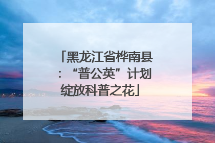黑龙江省桦南县：“普公英”计划绽放科普之花