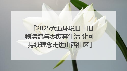 2025六五环境日｜旧物漂流与零废弃生活 让可持续理念走进山西社区