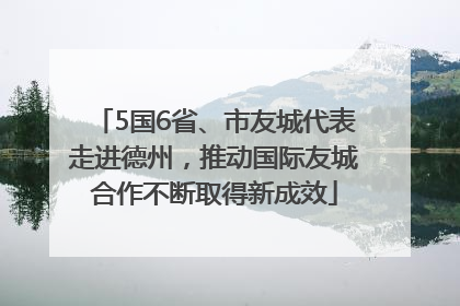 5国6省、市友城代表走进德州，推动国际友城合作不断取得新成效