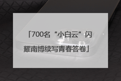 700名“小白云”闪耀南博续写青春答卷