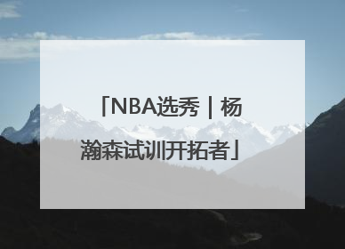 NBA选秀｜杨瀚森试训开拓者